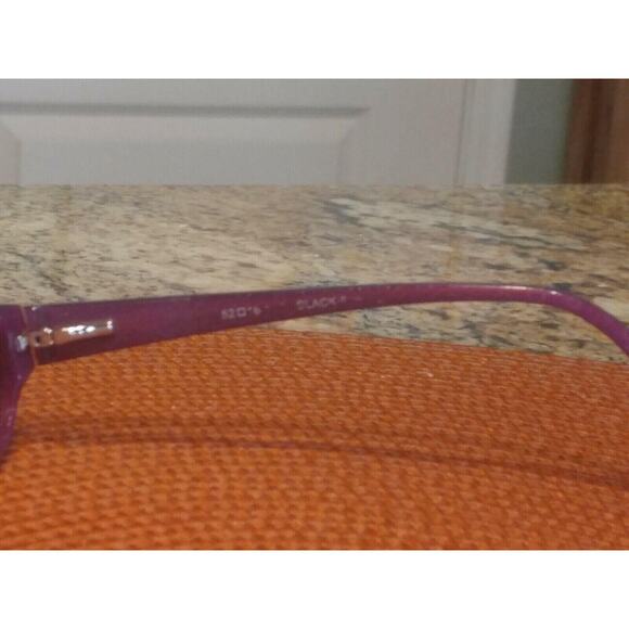 BULOVA “CHEMNITZ” Eyeglasses Frame Womens Petite 52-16-135 Black/Purple - Picture 8 of 9